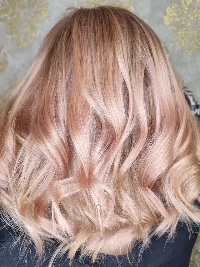 Rose-gold balayage, styled at Indigo